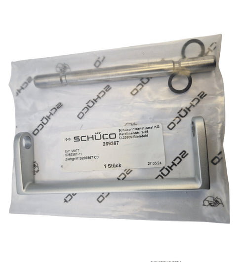 genuine silver anodized SCHUECO 269367 pull handle designed for AS FD 75 bi-fold doors